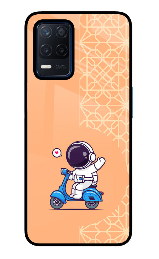 Cute Astronaut Riding Realme Narzo 30 5G Glass Case