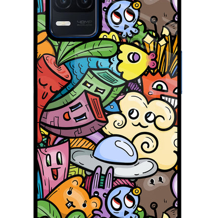 Veggie Doodle Realme Narzo 30 5G Glass Case