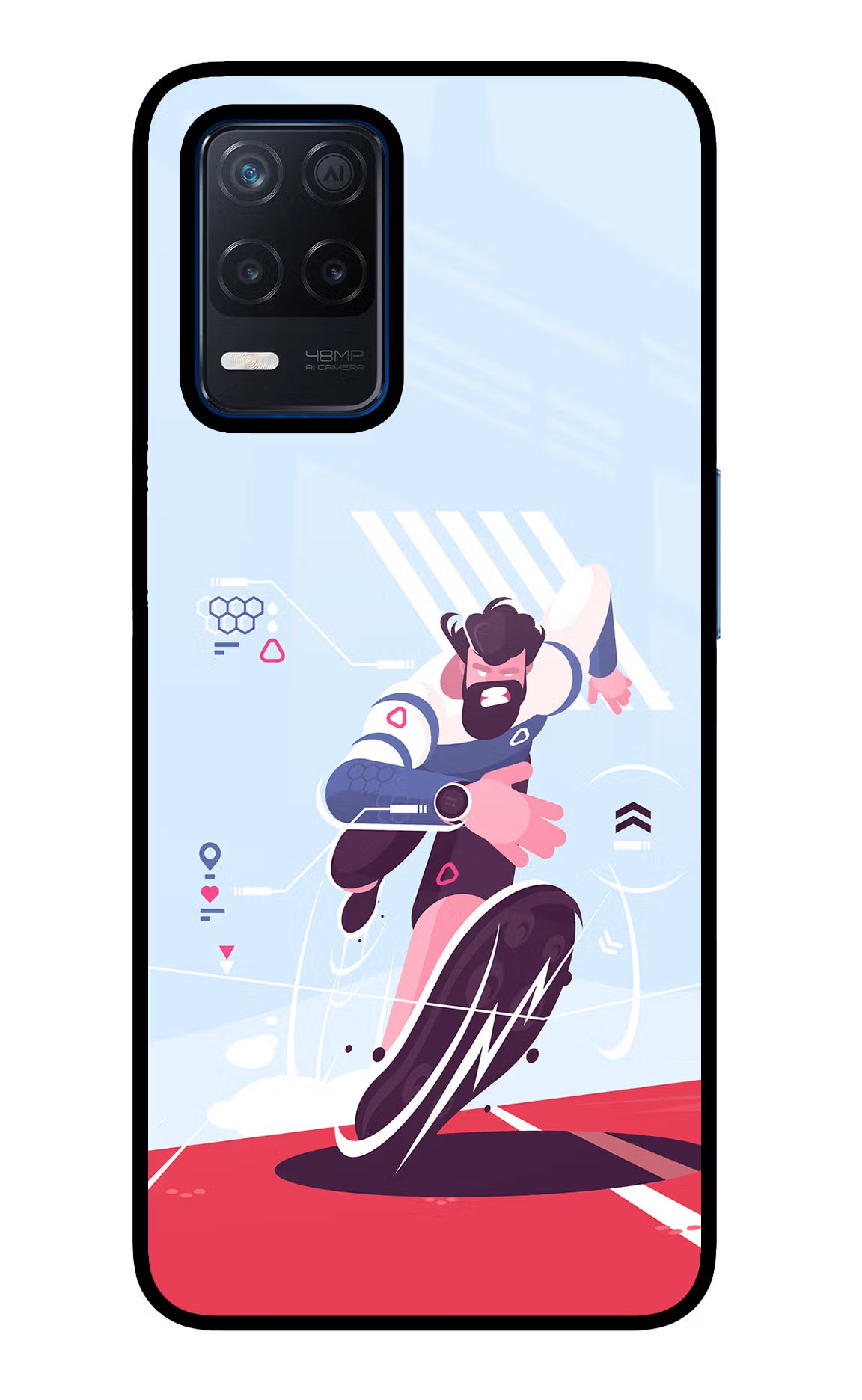 Run Pro Realme Narzo 30 5G Glass Case Back Cover by Casekaro
