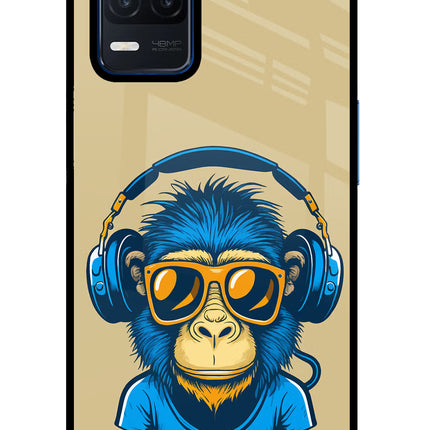 Monkey Headphone Realme Narzo 30 5G Glass Case