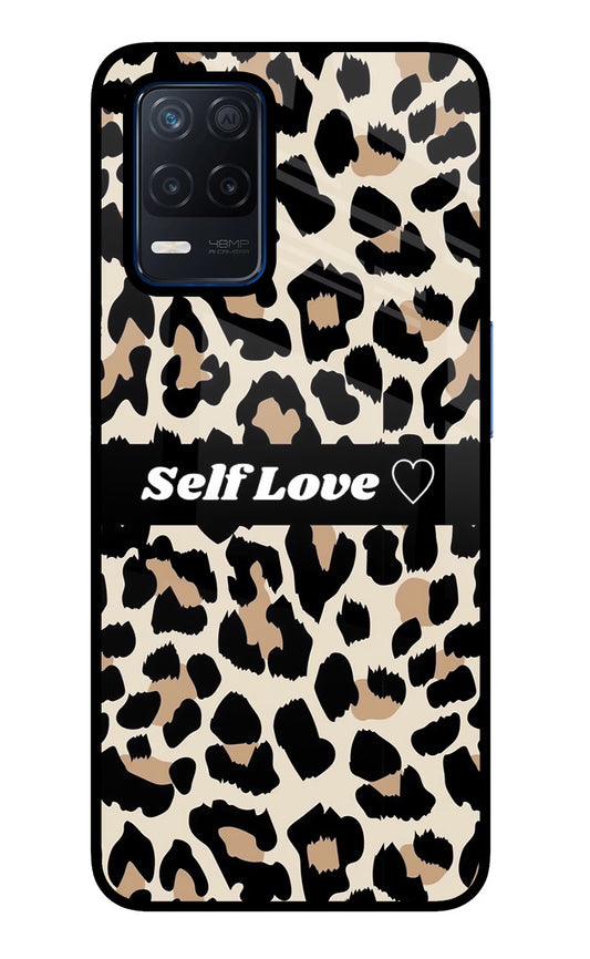 Leopard Print Self Love Realme Narzo 30 5G Glass Case