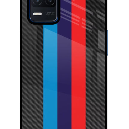 BMW Stripes Pattern Realme Narzo 30 5G Glass Case
