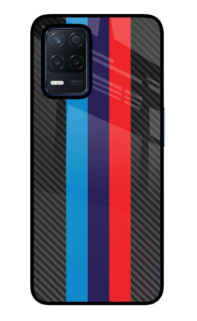 BMW Stripes Pattern Realme Narzo 30 5G Glass Case