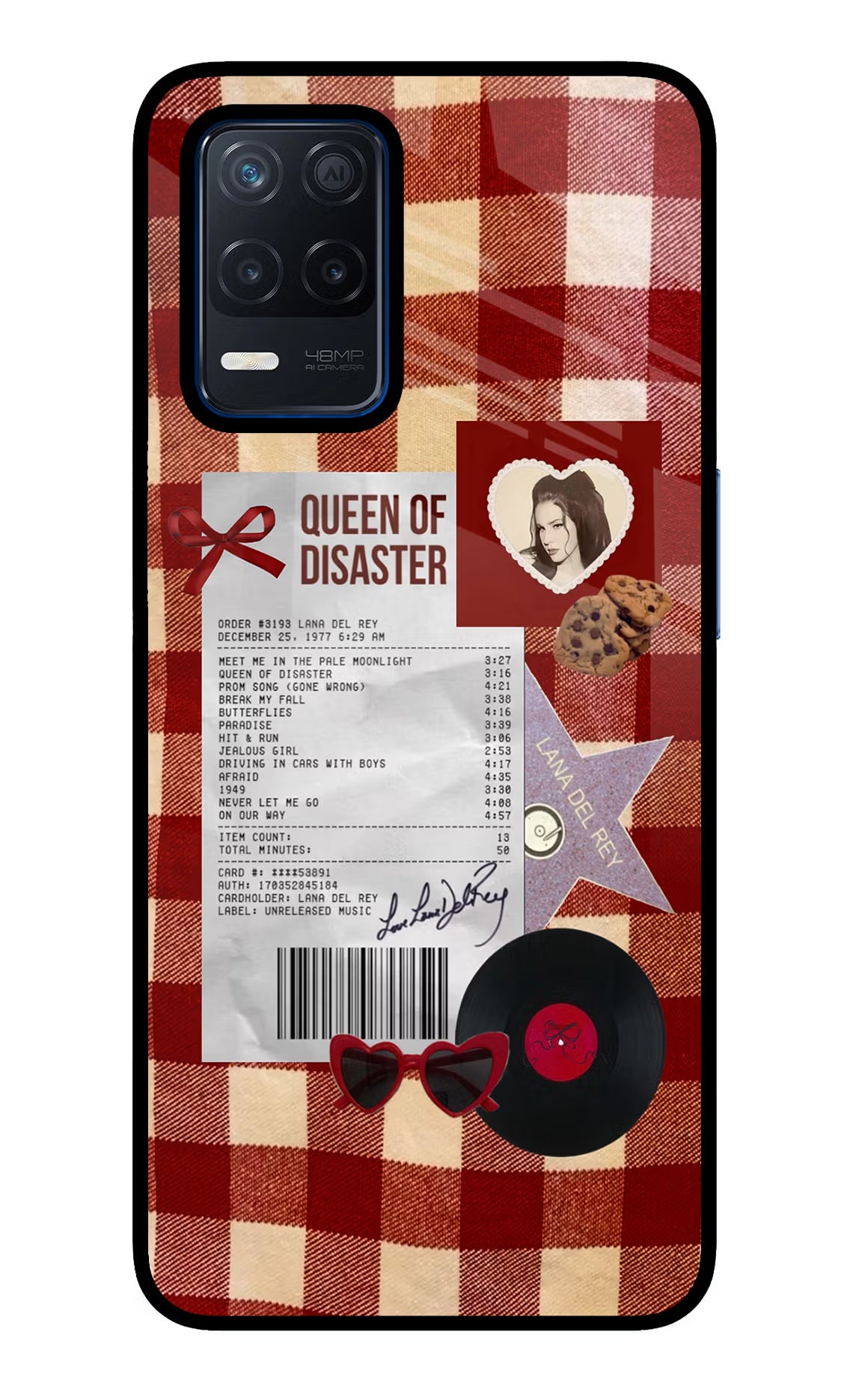 Queen of Disaster Realme Narzo 30 5G Glass Case Back Cover by Casekaro