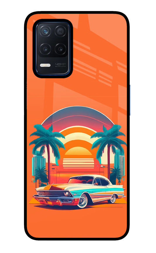 Palm Drive 80s Realme Narzo 30 5G Glass Case
