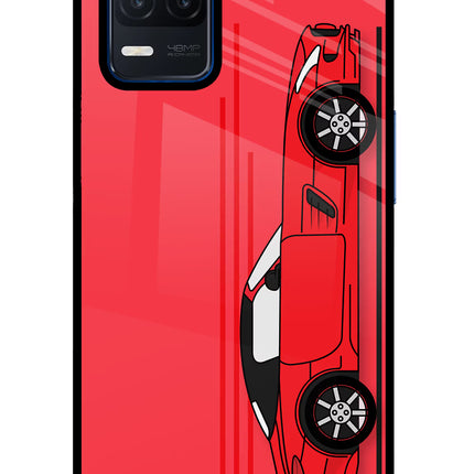 Red Velocity Realme Narzo 30 5G Glass Case