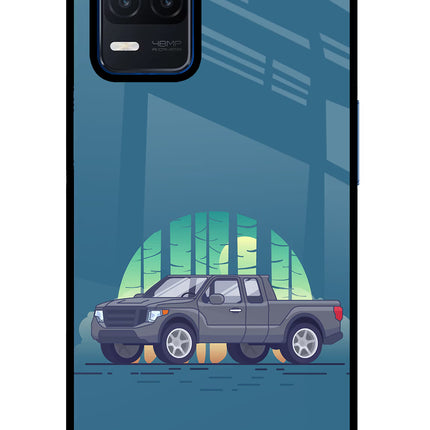 Retro Garage Vibe Realme Narzo 30 5G Glass Case
