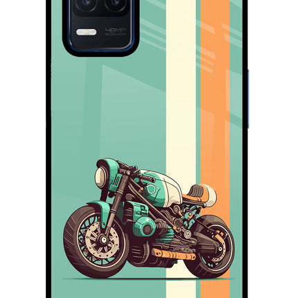 Striped Moto Drift Realme Narzo 30 5G Glass Case