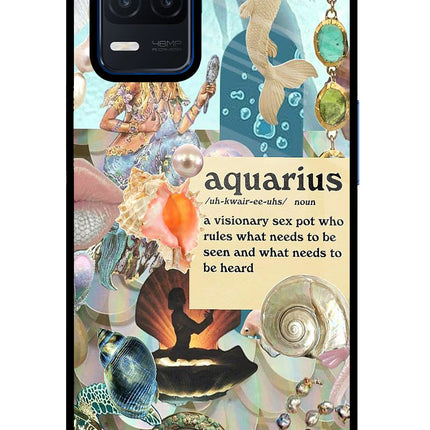 Aquarius Zodiac Realme Narzo 30 5G Glass Case