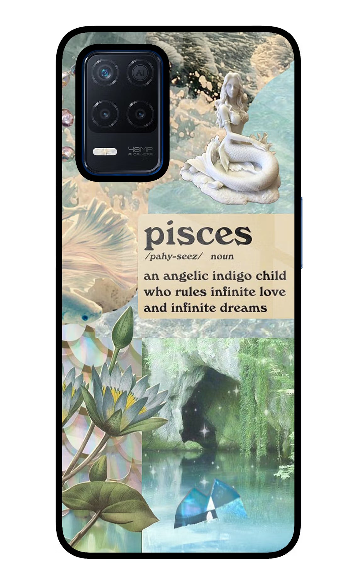 Pisces Zodiac Realme Narzo 30 5G Glass Case