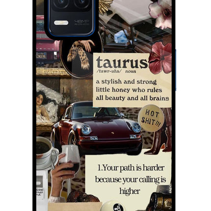 Taurus Zodiac Realme Narzo 30 5G Glass Case
