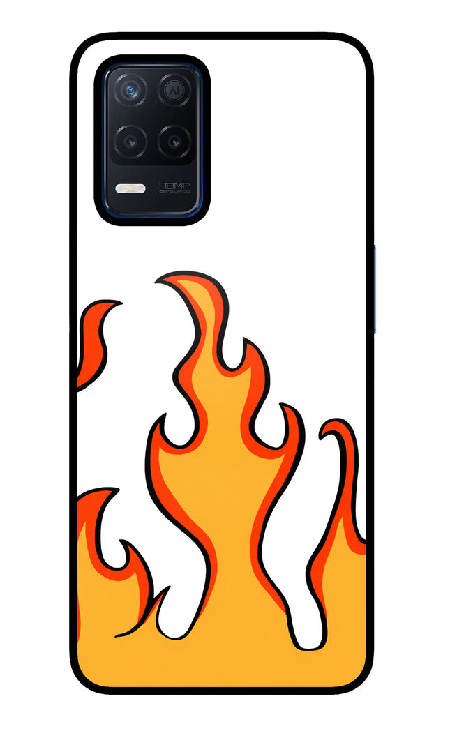 Fired Up – White Realme Narzo 30 5G Glass Case