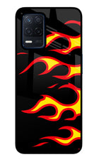 Side Sweep Flames Realme Narzo 30 5G Glass Case