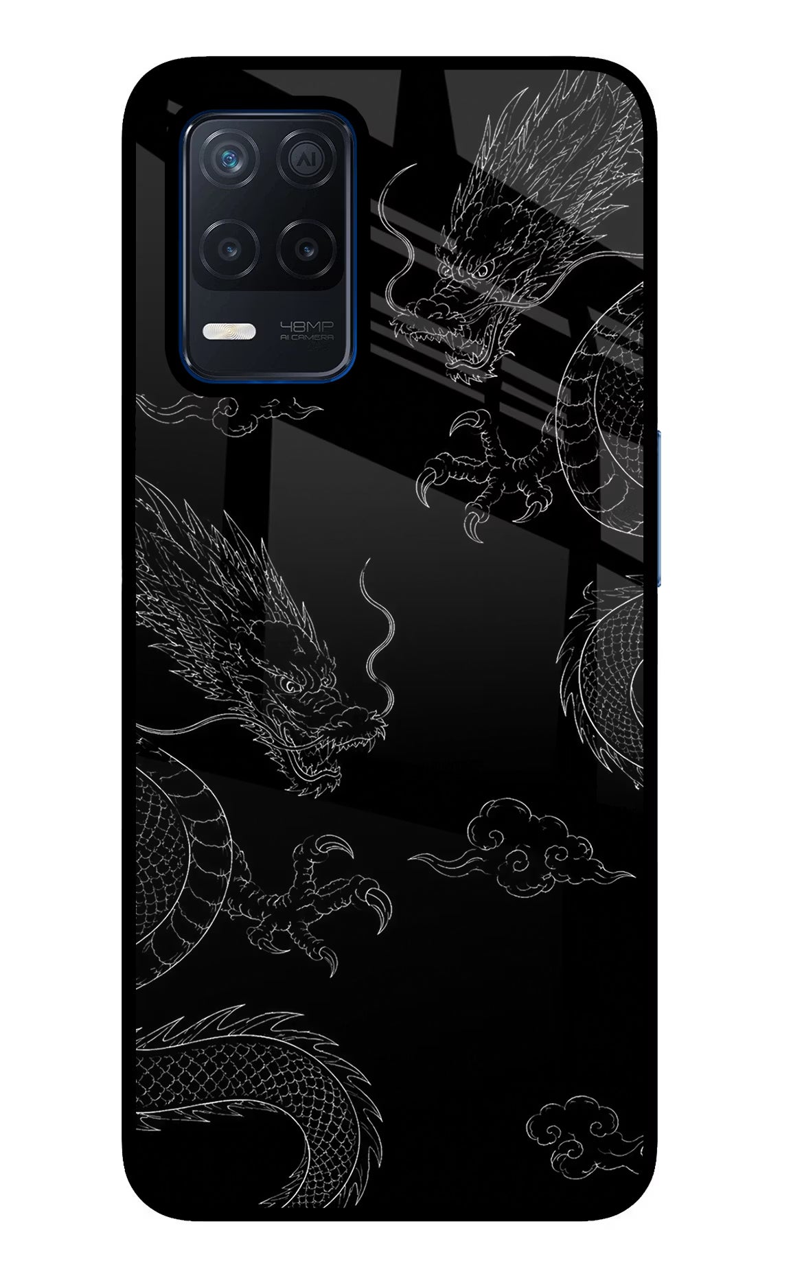 Twin Dragons Realme Narzo 30 5G Glass Case Back Cover by Casekaro