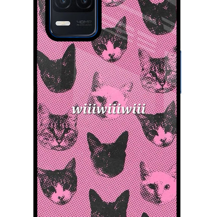 Pink Cats Realme Narzo 30 5G Glass Case