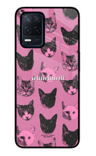 Pink Cats Realme Narzo 30 5G Glass Case