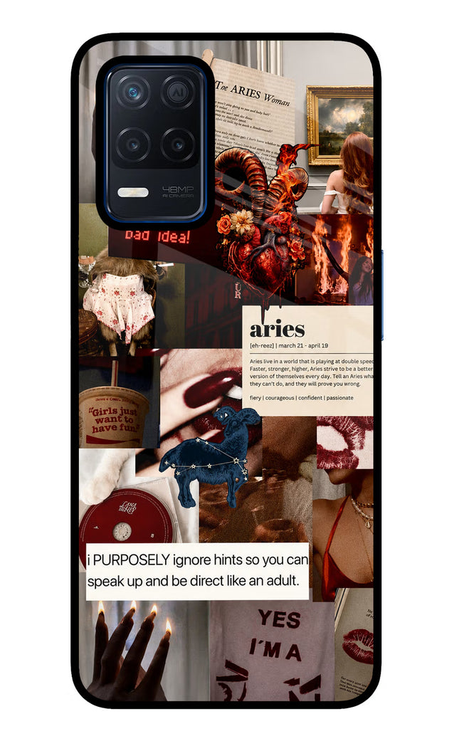 Zodiac Aries Realme Narzo 30 5G Glass Case