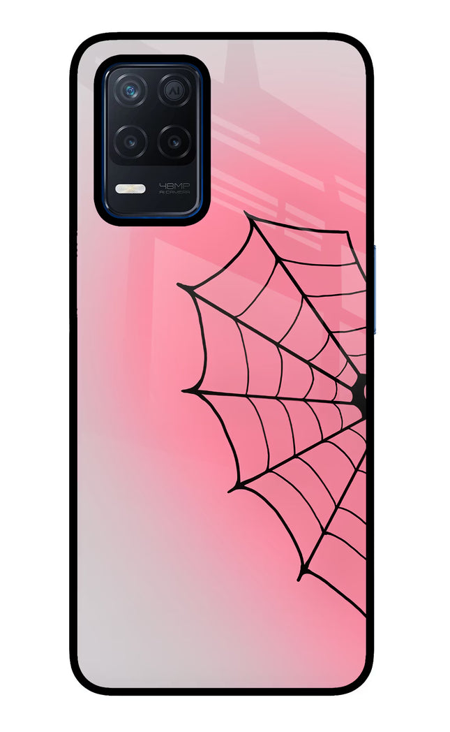 Pink Web Realme Narzo 30 5G Glass Case
