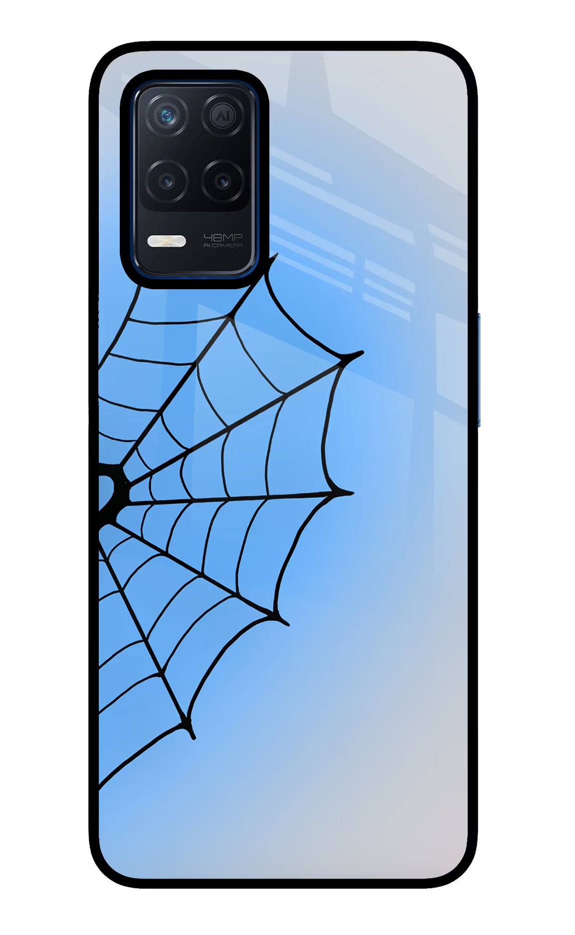 Blue Web Realme Narzo 30 5G Glass Case