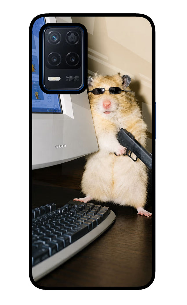 Hacker Hamster Realme Narzo 30 5G Glass Case