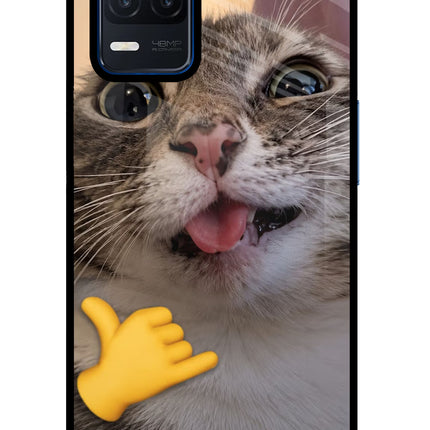 Silly Cat Call Realme Narzo 30 5G Glass Case