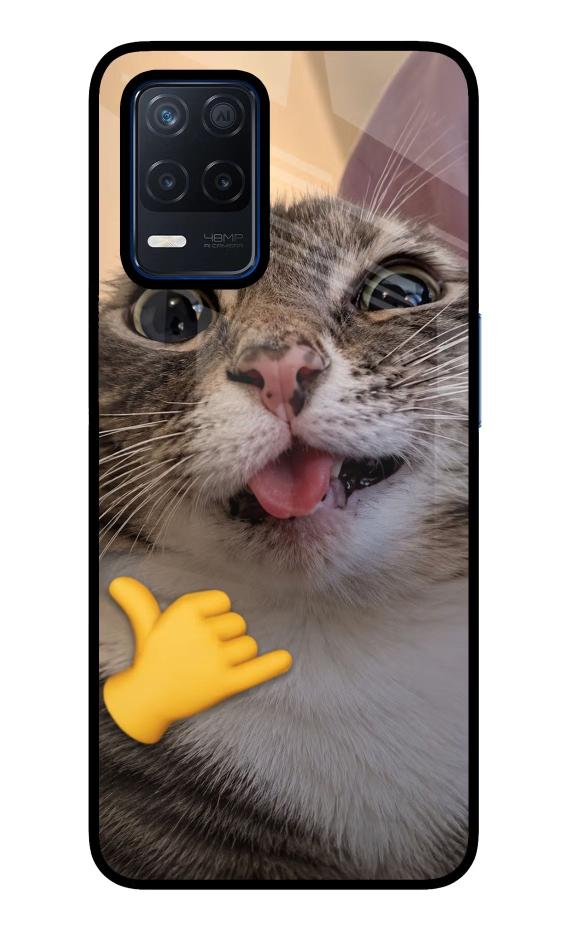 Silly Cat Call Realme Narzo 30 5G Glass Case