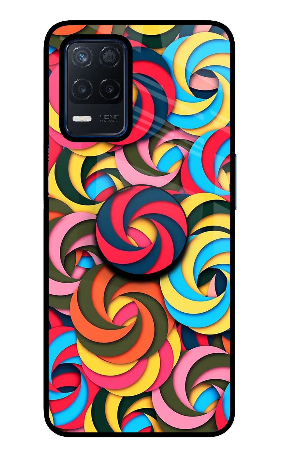 Spiral Pattern Realme Narzo 30 5G Pop Case by Casekaro