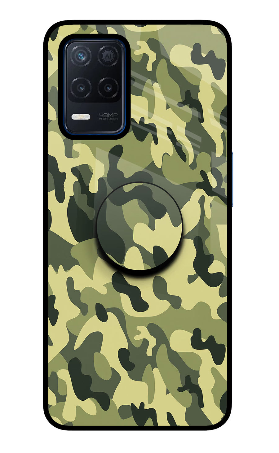 Camouflage Realme Narzo 30 5G Pop Case, Glass case