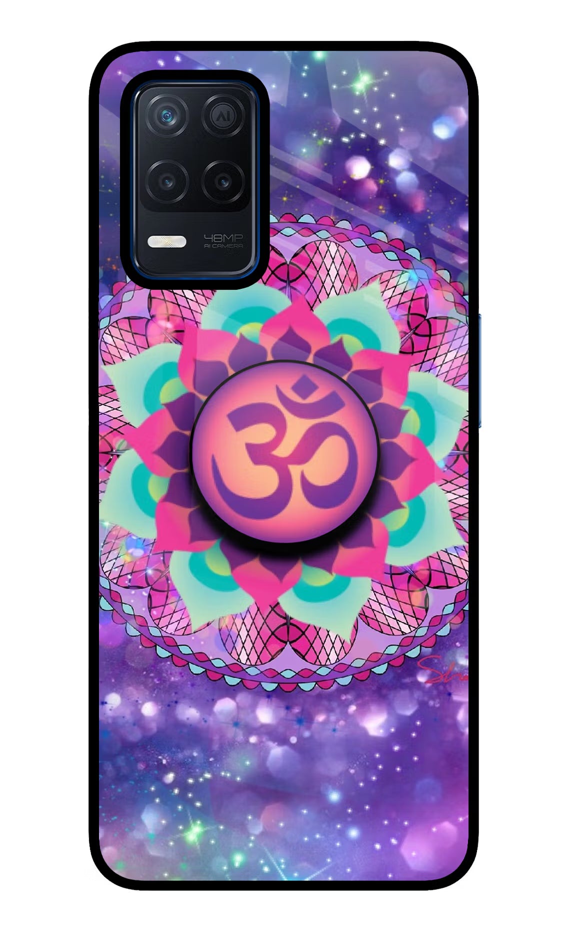 Om Purple Realme Narzo 30 5G Pop Case by Casekaro