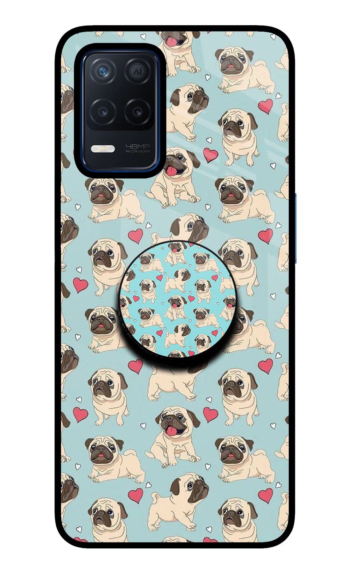 Pug Dog Realme Narzo 30 5G Pop Case by Casekaro