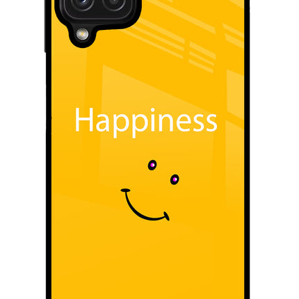 Happiness With Smiley Samsung M32 Glass Case