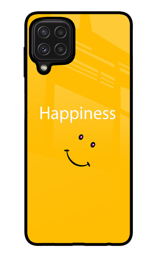 Happiness With Smiley Samsung M32 Glass Case