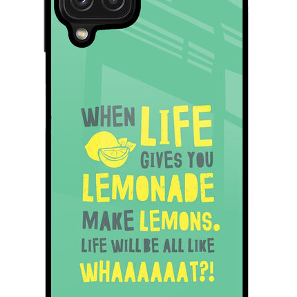 Quote Samsung M32 Glass Case Back Cover by Casekaro