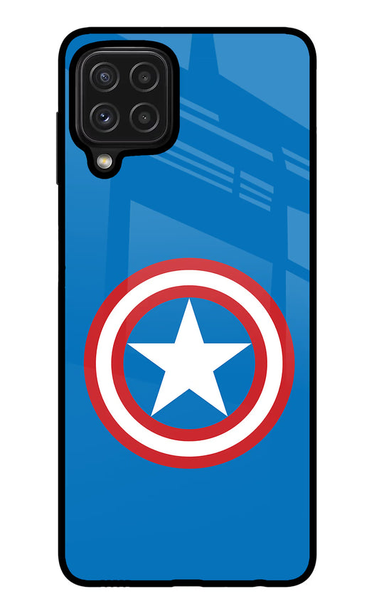 Captain America Logo Samsung M32 Glass Case