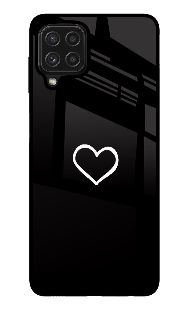 Heart Samsung M32 Glass Case