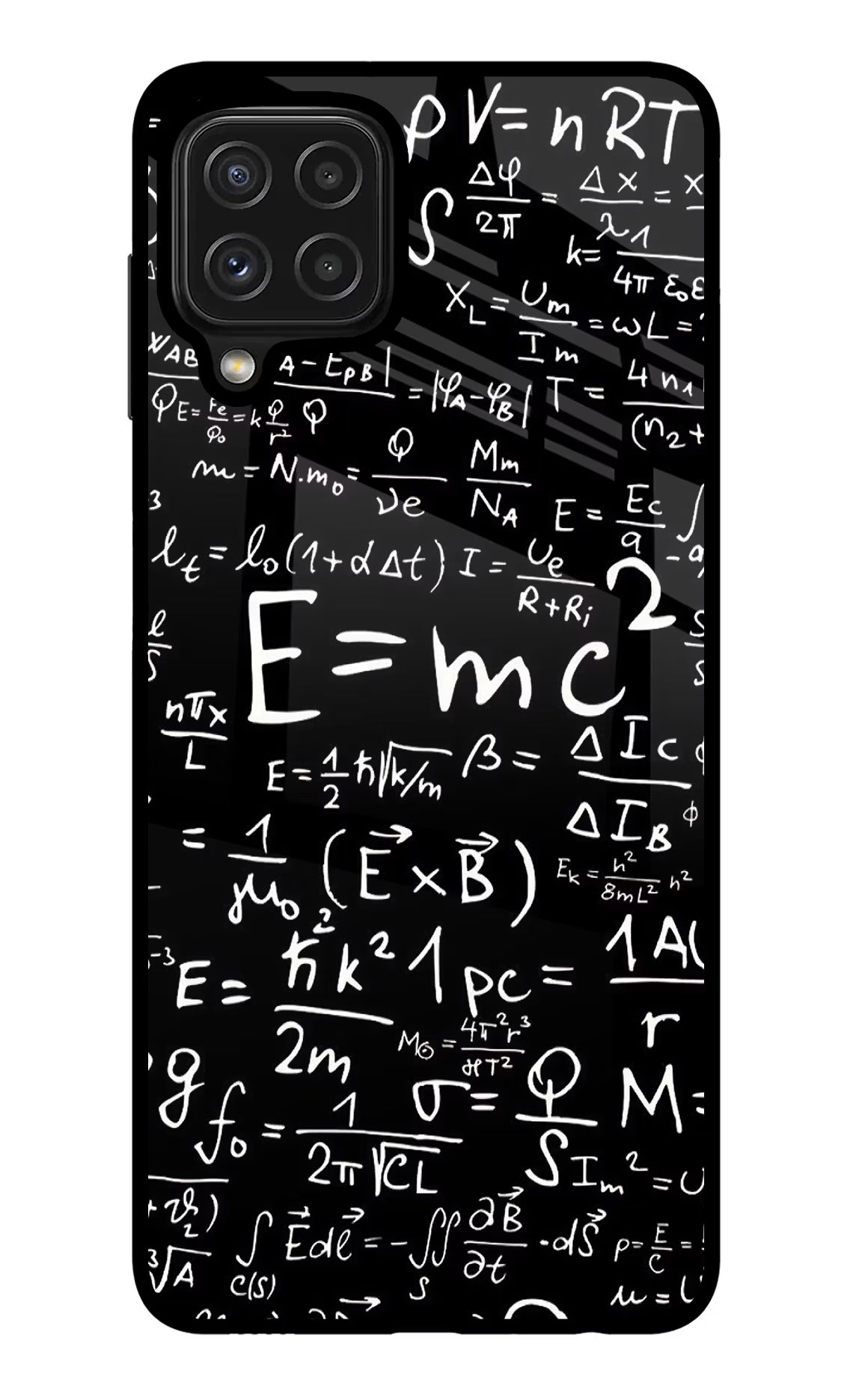 Physics Formula Samsung M32 Glass Case Back Cover by Casekaro