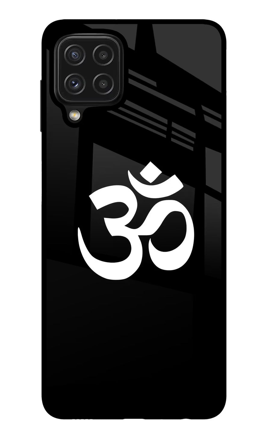 Om Samsung M32 Back Cover, Glass case