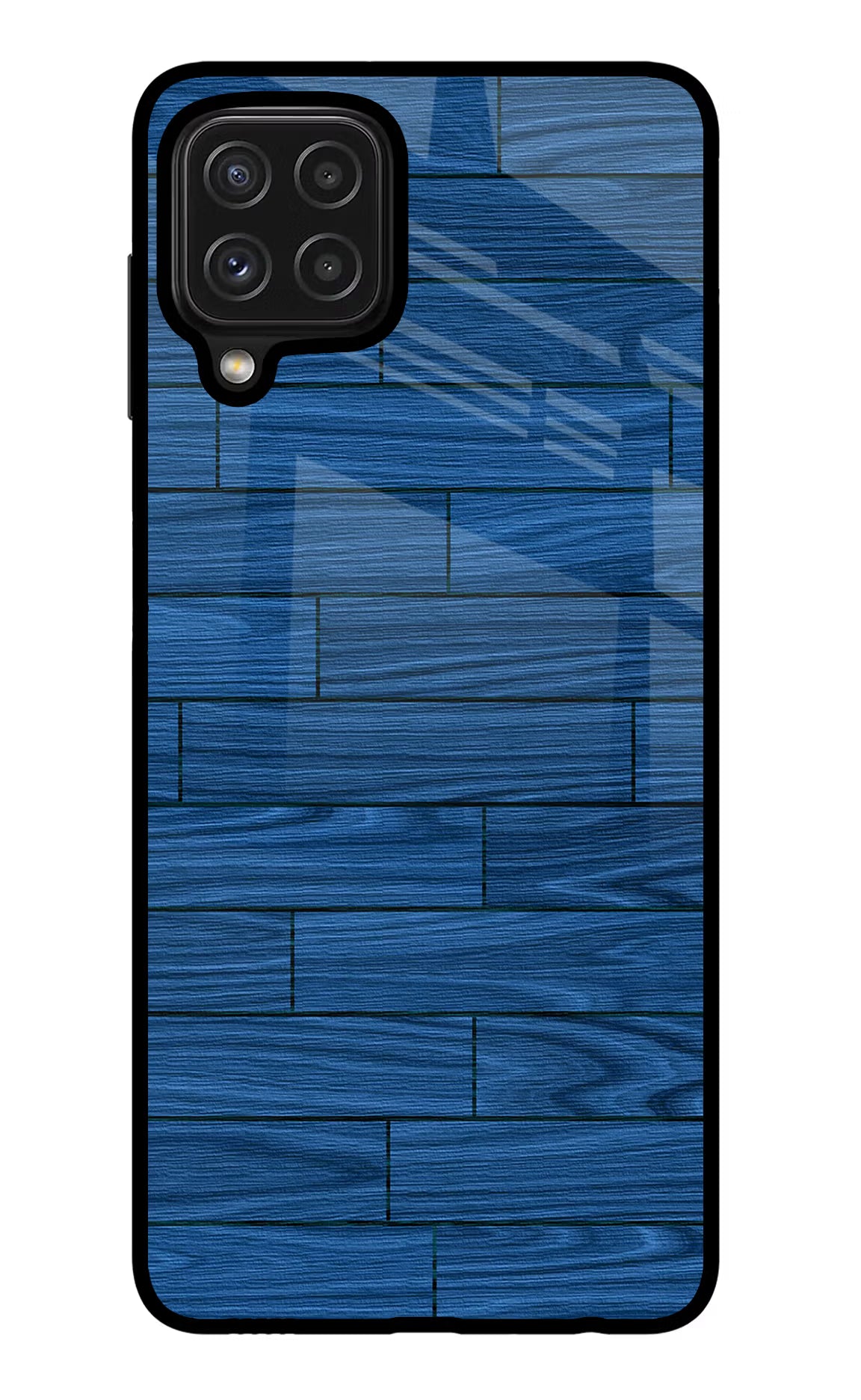 Wooden Texture Samsung M32 Glass Case Back Cover by Casekaro