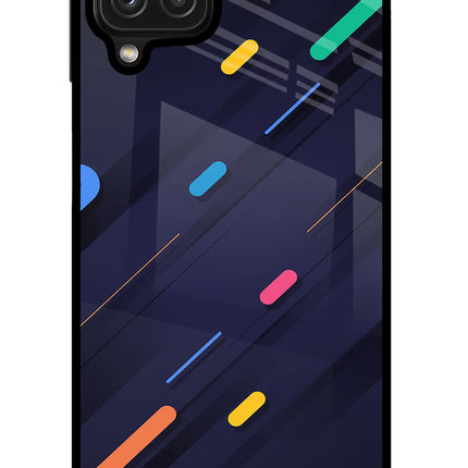 Abstract Design Samsung M32 Glass Case Back Cover by Casekaro