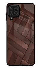 Wooden Texture Design Samsung M32 Glass Case