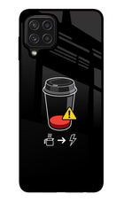 Coffee Samsung M32 Glass Case