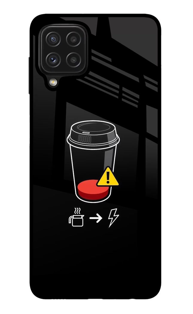 Coffee Samsung M32 Glass Case