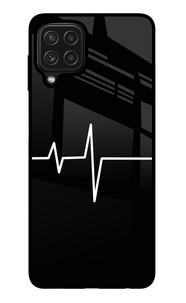 Heart Beats Samsung M32 Glass Case