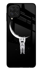 Moon Space Samsung M32 Glass Case