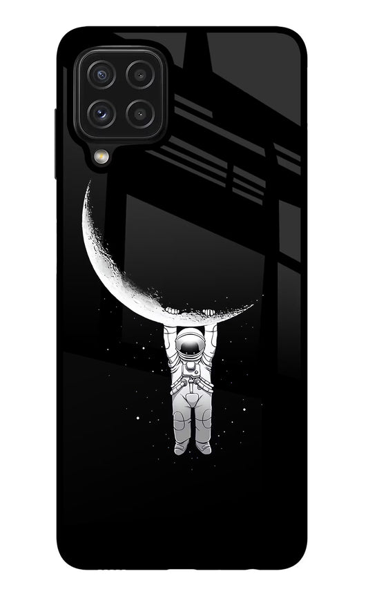 Moon Space Samsung M32 Glass Case