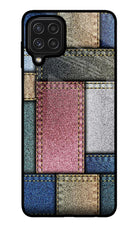 Multicolor Jeans Samsung M32 Glass Case