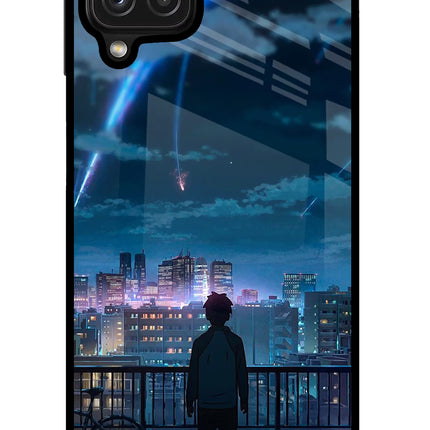 Anime Samsung M32 Glass Case Back Cover by Casekaro
