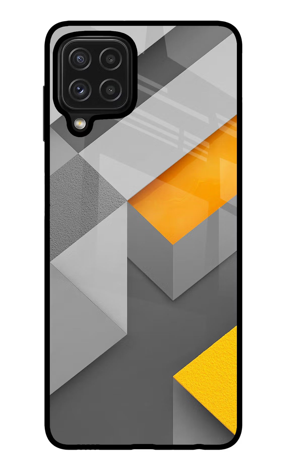 Abstract Samsung M32 Glass Case Back Cover by Casekaro