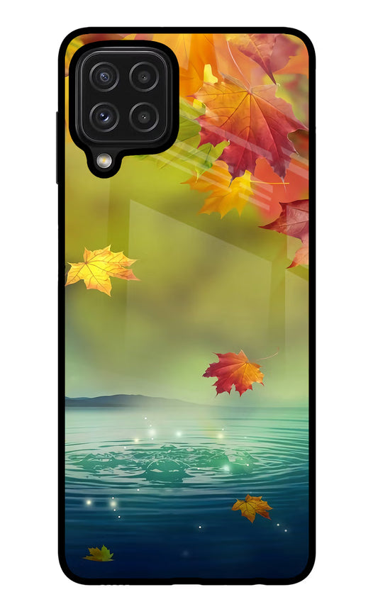 Flowers Samsung M32 Glass Case