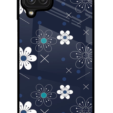Flowers Samsung M32 Glass Case Back Cover by Casekaro